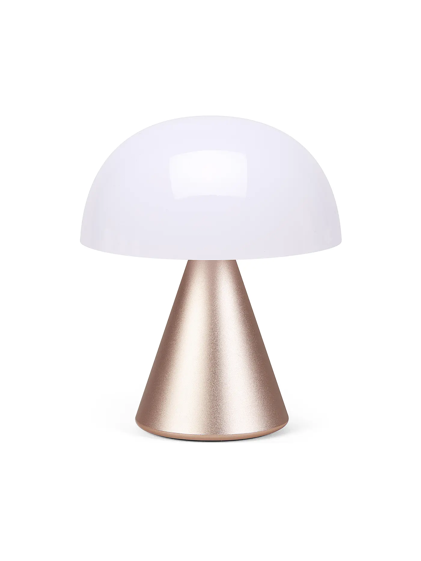 LEXON | LED Lampe MINA M 11cm Orange | gold